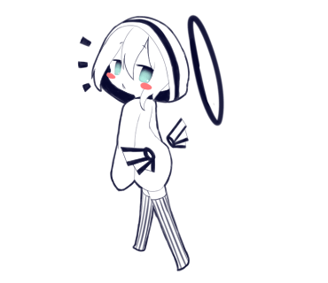 ジト目天使ちゃん - LINEスタンプzip